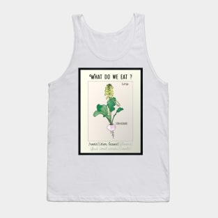 Turnip Kitchen poster what do we eat Tank Top